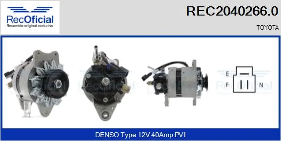 Alternateur RECOFICIAL REC2040266.0