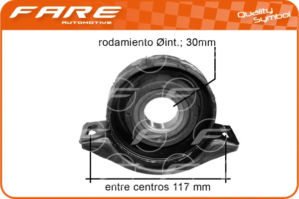 Suspension, arbre de cardan FARE SA 1698
