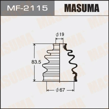 Jeu de joints-soufflets, arbre de commande MASUMA MF-2115