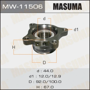Kit de roulements de roue MASUMA MW-11506