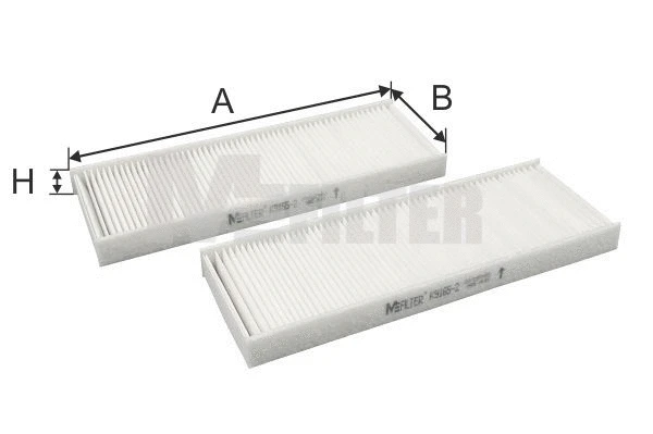 Filtre, air de l'habitacle MFILTER K 9165-2
