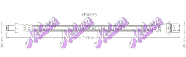 Flexible de frein KAWE H5893
