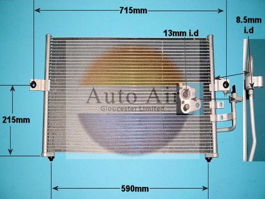Condenseur, climatisation AUTO AIR GLOUCESTER 16-1158