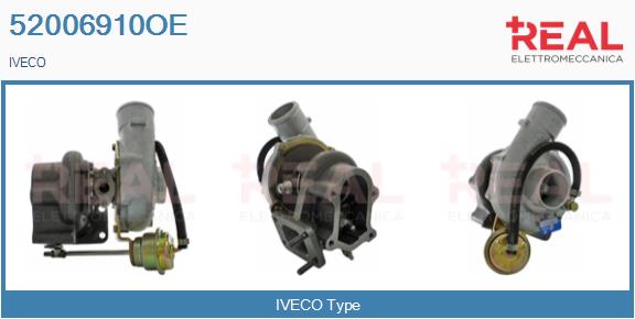 Turbocompresseur, suralimentation REAL 52006910OE