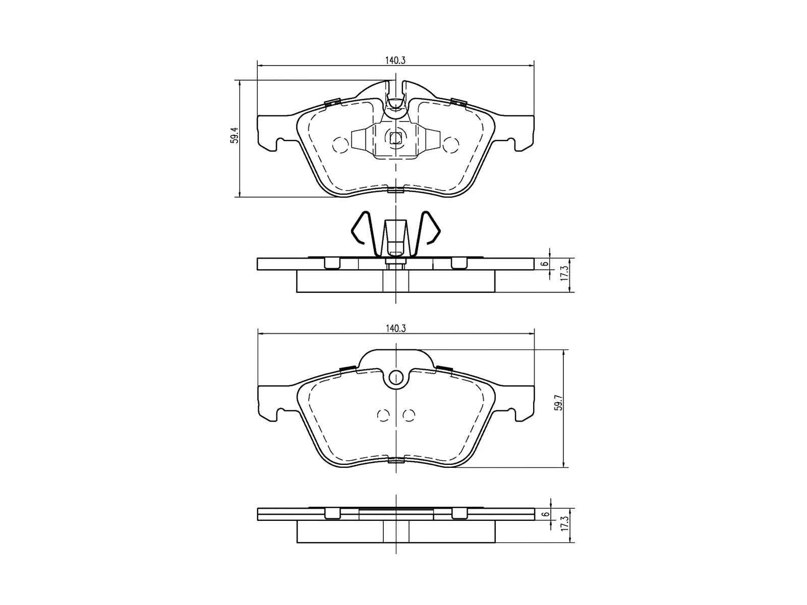 Kit de plaquettes de frein, frein à disque A.Z. Meisterteile AZMT-44-022-1125