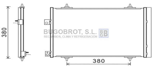 Condenseur, climatisation BUGOBROT 62-CN5274