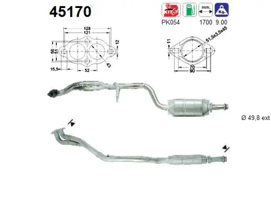 Catalyseur AS 45170