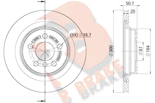 Disque de frein R BRAKE 78RBD20044