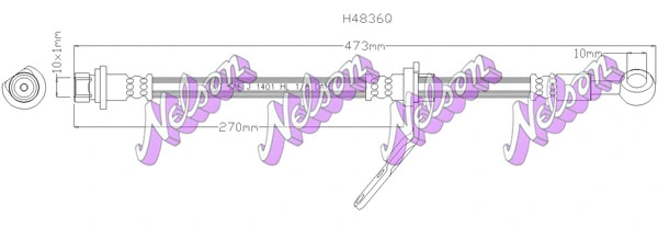 Flexible de frein KAWE H4836Q