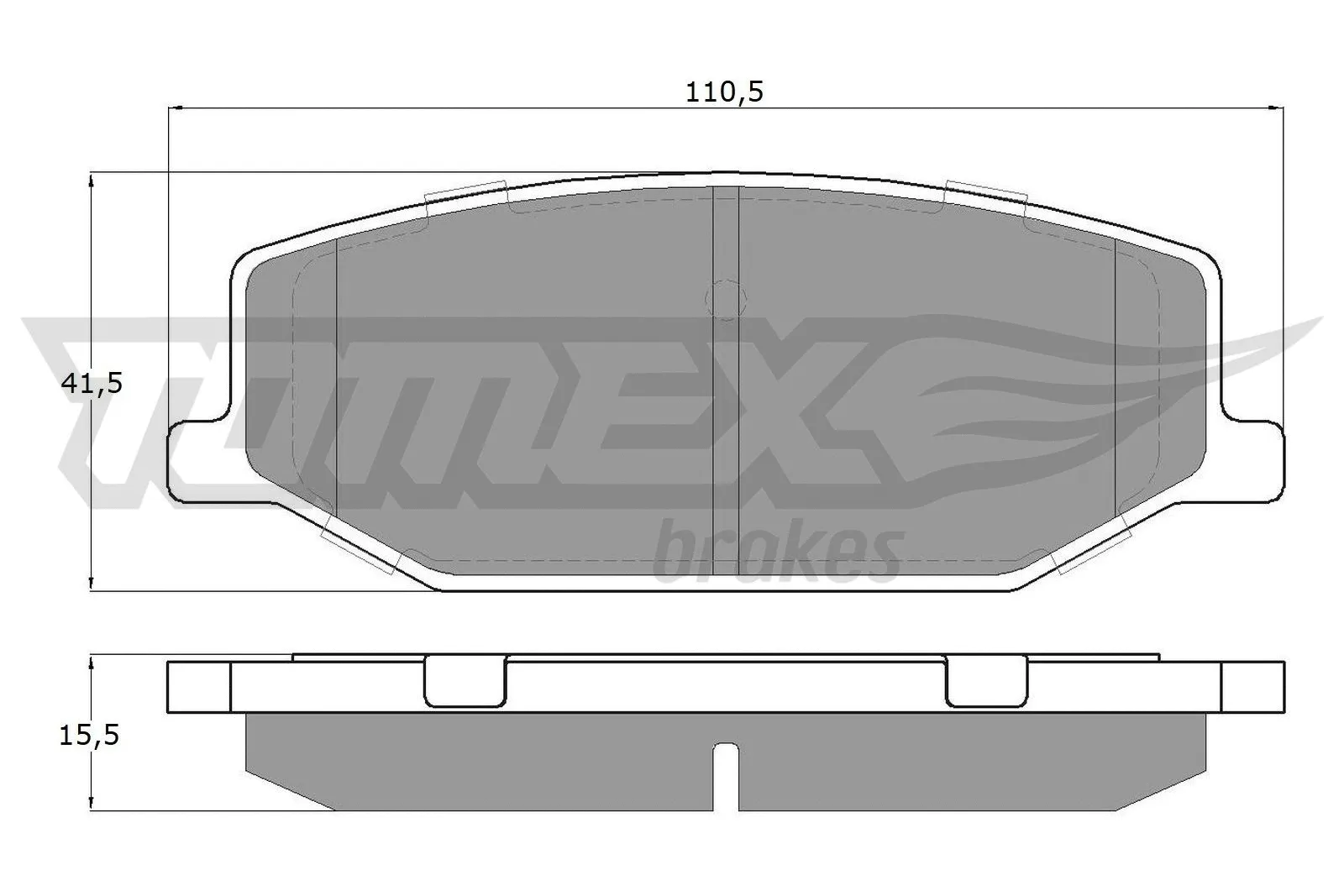 Kit de plaquettes de frein, frein à disque TOMEX Brakes TX 19-36