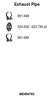 Tuyau d'échappement FA1 MD000783