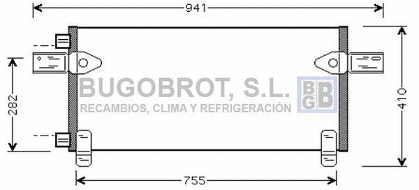 Condenseur, climatisation BUGOBROT 62-MN5020