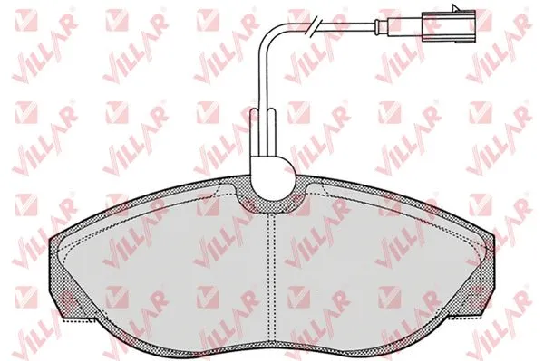 Kit de plaquettes de frein, frein à disque VILLAR 626.0773
