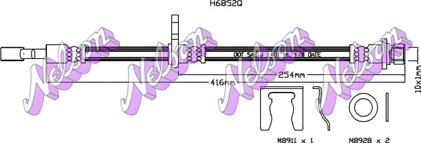 Flexible de frein KAWE H6852Q