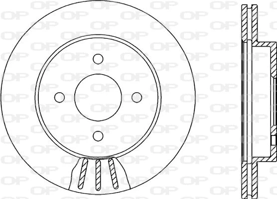 Disque de frein OPEN PARTS BDA2131.20