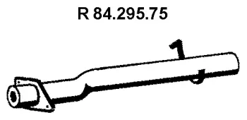 Tuyau d'échappement EBERSPÄCHER 84.295.75