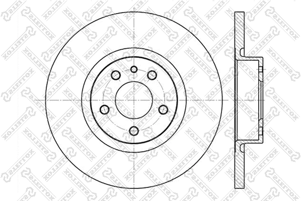 Disque de frein STELLOX 6020-1017-SX