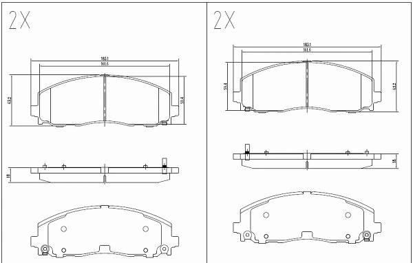 Kit de plaquettes de frein, frein à disque KLAXCAR FRANCE 24639z