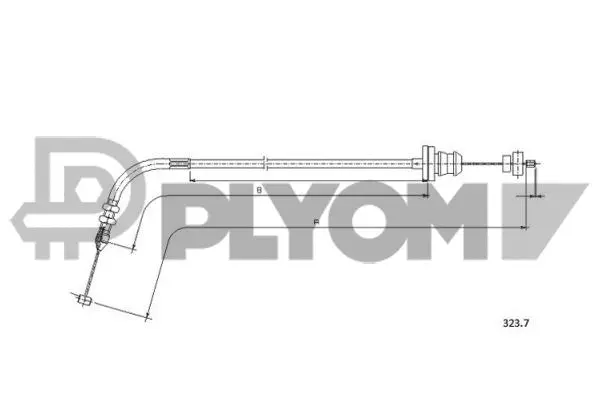 Câble d'accélération PLYOM P761677