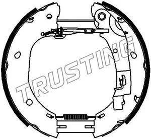 Jeu de mâchoires de frein TRUSTING 6386