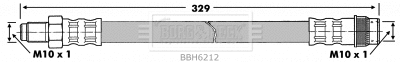 Flexible de frein BORG & BECK BBH6212