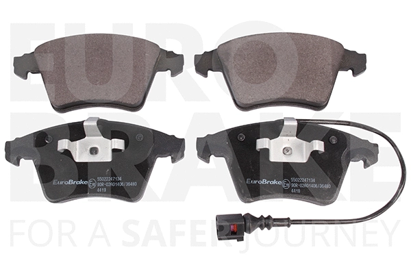 Kit de plaquettes de frein, frein à disque EUROBRAKE 55022247134