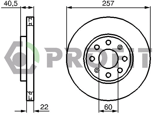 Disque de frein PROFIT 5010-1304