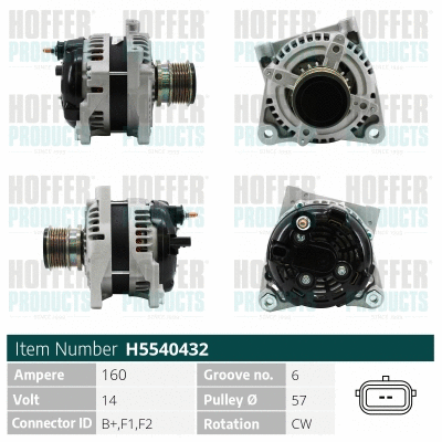 Alternateur HOFFER H5540432