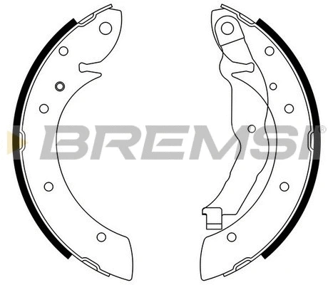 Jeu de mâchoires de frein BREMSI GF0077