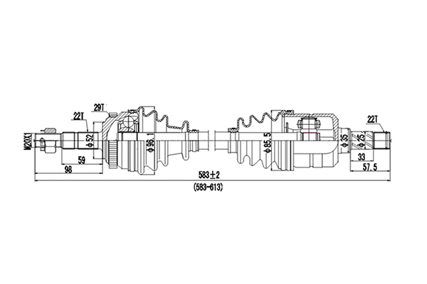Arbre de transmission DYNAMATRIX DDS244027