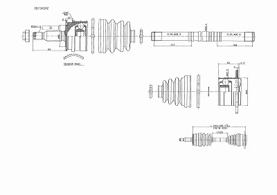 Arbre de transmission URW 10-06269