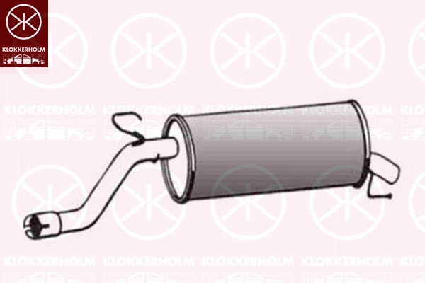 Silencieux arrière KLOKKERHOLM 50248675