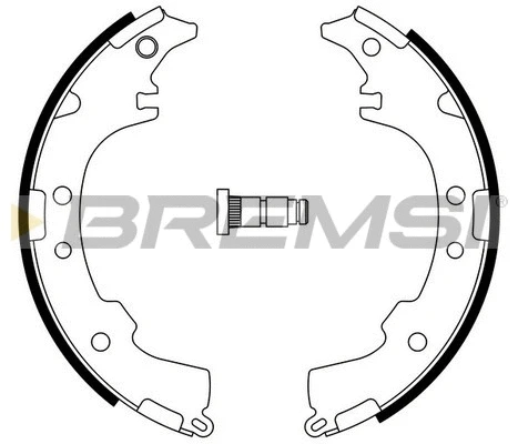 Jeu de mâchoires de frein BREMSI GF0953