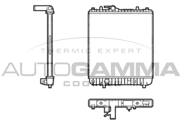 Radiateur, refroidissement du moteur AUTOGAMMA 104864