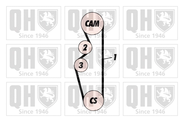 Kit de courroie crantée QUINTON HAZELL QBK172