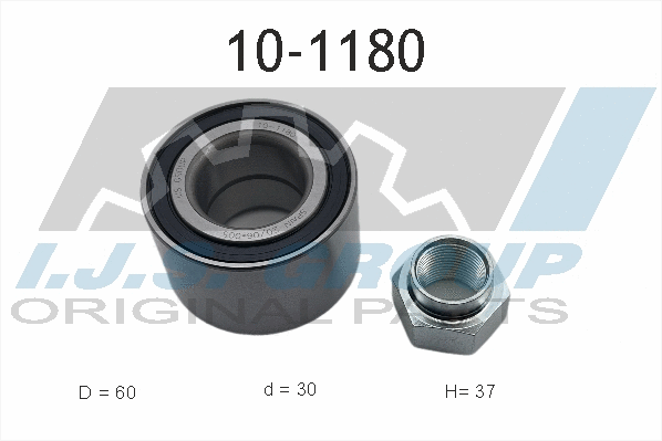 Kit de roulements de roue IJS GROUP 10-1180