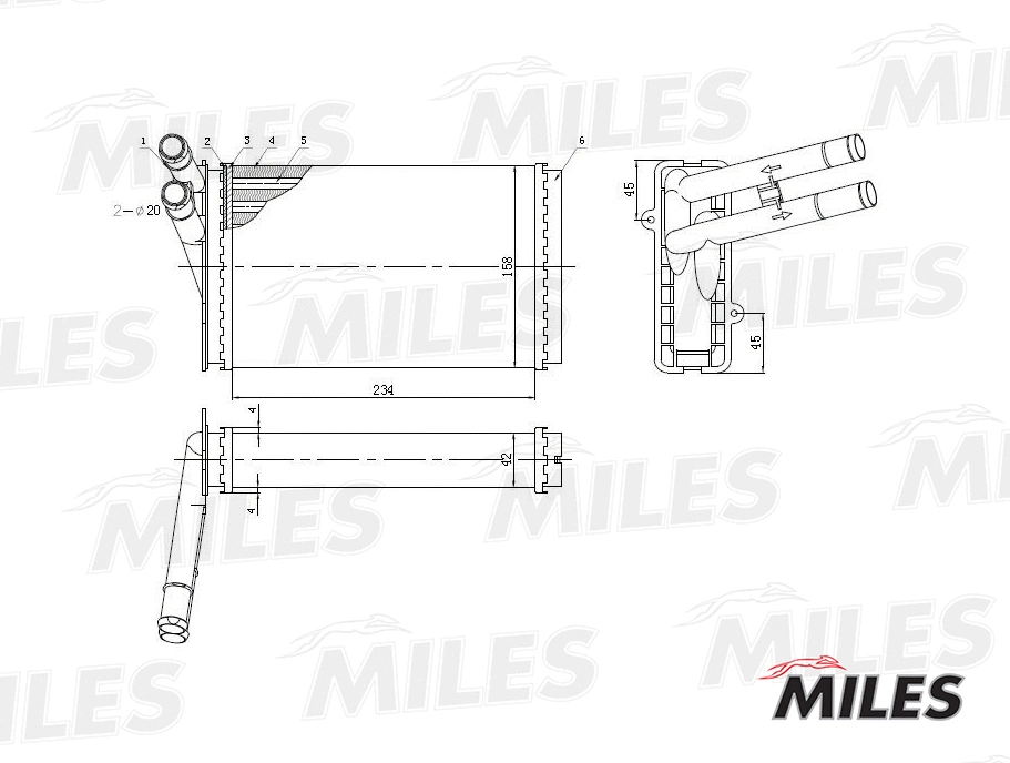 Système de chauffage MILES ACHM003