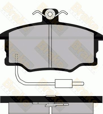 Kit de plaquettes de frein, frein à disque Brake ENGINEERING PA498