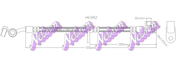 Flexible de frein KAWE H6982