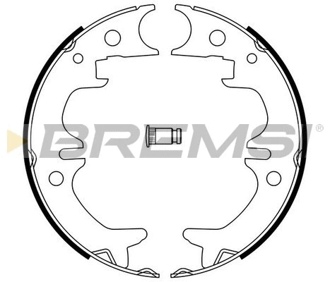 Jeu de mâchoires de frein, frein de stationnement BREMSI GF0968