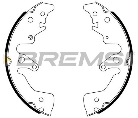 Jeu de mâchoires de frein BREMSI GF0895
