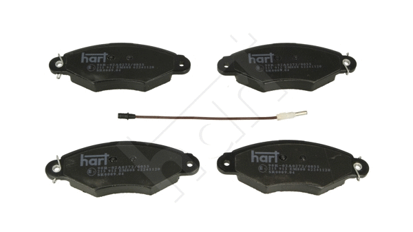 Kit de plaquettes de frein, frein à disque HART 215 913