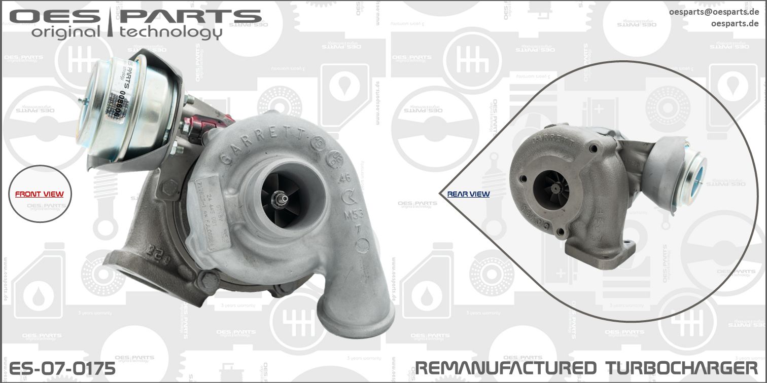 Turbocompresseur, suralimentation OES PARTS ES-07-0175