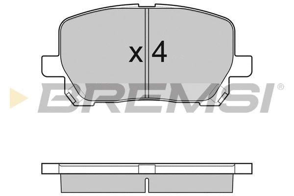 Kit de plaquettes de frein, frein à disque BREMSI BP3127
