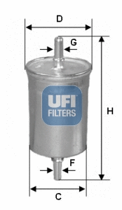 Filtre à carburant UFI 31.848.00