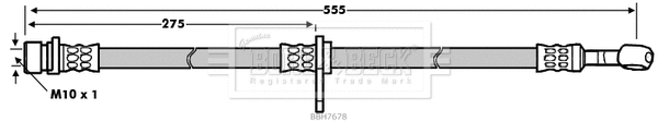 Flexible de frein BORG & BECK BBH7678