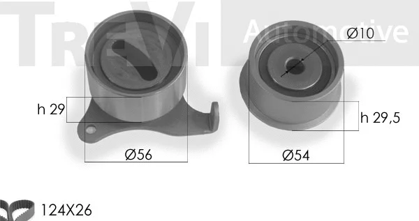 Kit de courroie crantée TREVI AUTOMOTIVE KD1139