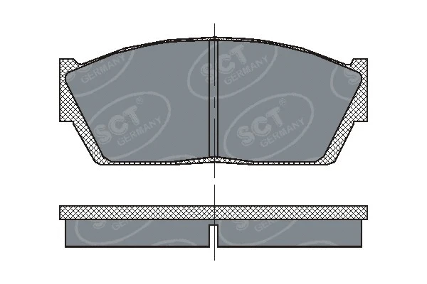 Kit de plaquettes de frein, frein à disque SCT - MANNOL SP 120 PR