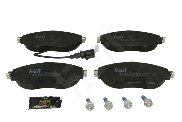 Kit de plaquettes de frein, frein à disque HART 252 930