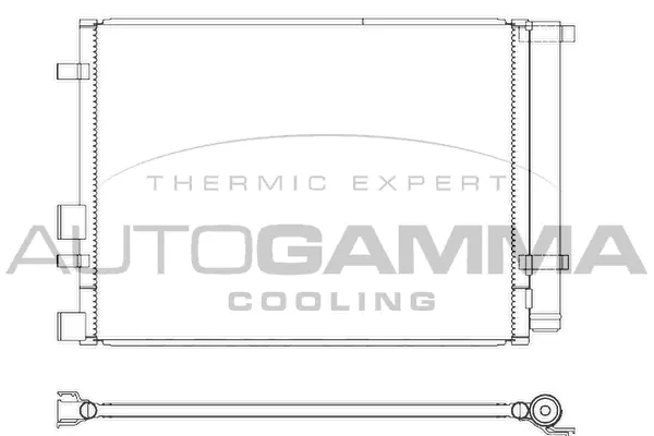 Condenseur, climatisation AUTOGAMMA 105828